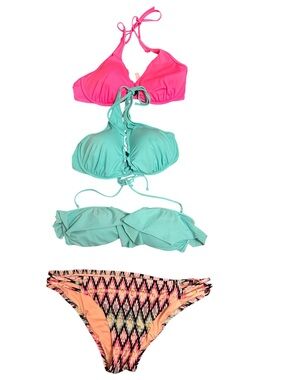 Victoria’s Secret Bikini Bundle 3 tops with coordinating bottoms